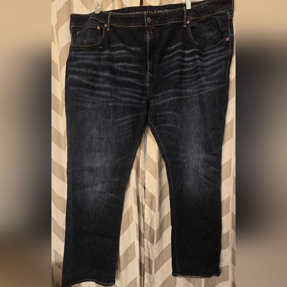 American Eagle Outfitters Men's Dark Blue Slim Jeans